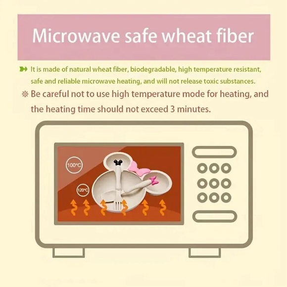 New Minnie Mouse 3pc Feeding Set - Picture 6 of 10